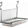 NAXUNNN Foldable Stainless Steel Wall Mounted Dish Rack