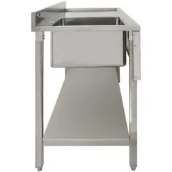 KuKoo Commercial Kitchen Catering Sink & Pre-Rinse Mixer Tap, RH -Faucet Shop 7994726 4