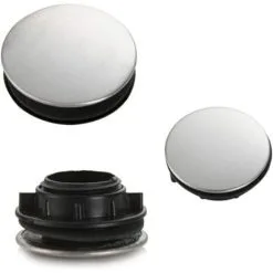 RHAFAYRE 2 Pack Sink Tap Hole Cover Kitchen Faucet Hole Cover Stainless Steel-35mm -Faucet Shop 80799983 5