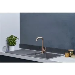 Liquida CU15GR 1.5 Bowl Composite Inset Reversible Grey Kitchen Sink -Faucet Shop 81167272 3