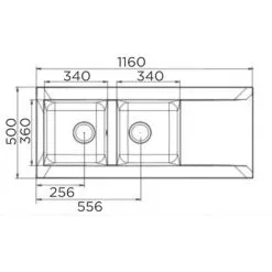 Liquida EW20GR 2.0 Bowl Composite Inset Reversible Grey Kitchen Sink 8 Liquida EW20GR 2.0 Bowl Composite Inset Reversible Grey Kitchen Sink -Faucet Shop 81167341 4