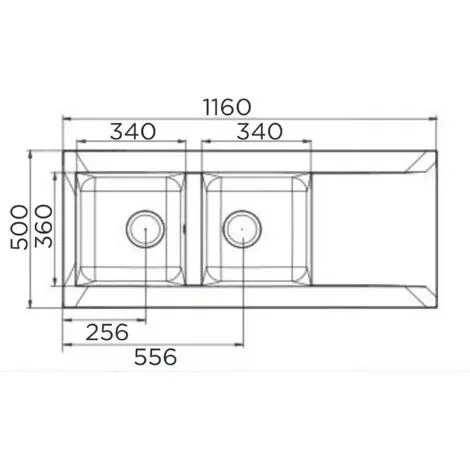 Liquida EW20GR 2.0 Bowl Composite Inset Reversible Grey Kitchen Sink 4 Liquida EW20GR 2.0 Bowl Composite Inset Reversible Grey Kitchen Sink - Image 4