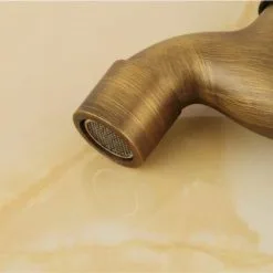 GTA Cold Water Vintage Wall Faucet For Bathroom, Toilet, Washbasin, Bath, Brass Faucets For Garden, Terrace, Springs, Swimming Pool -Faucet Shop 85877417 4