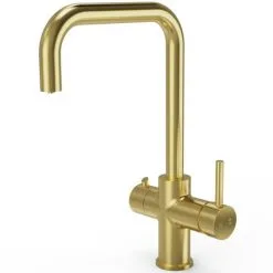 Liquida EBT311BR 3 In 1 Brushed Brass Instant Hot Water Kitchen Tap -Faucet Shop 87110682 3