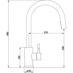 Liquida EPO11MB Single Lever Pull Out Mono Mixer Matt Black Kitchen Mixer Tap -Faucet Shop 87110694 4