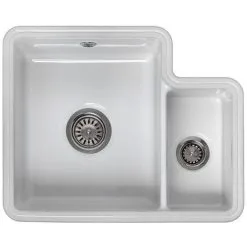 Reginox Tuscany 1.5 Bowl White Ceramic Undermount Kitchen Sink