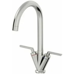 Sauber Valdivia Brushed Finish Kitchen Mixer Tap -Faucet Shop 8755485 4