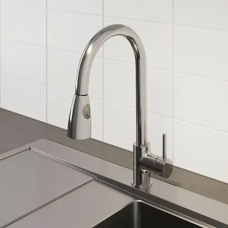 Sauber Baden Pull Out Kitchen Mixer Tap 2 Sauber Baden Pull Out Kitchen Mixer Tap - Image 2