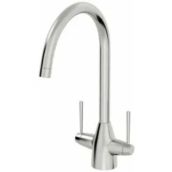 Sauber Vevey Brushed Kitchen Mixer Tap -Faucet Shop 8756855 3