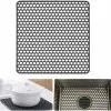 ERHOPE Silicone Kitchen Sink Protector Mat, For Stainless Steel Or Farmhouse Porcelain Sink, 34cm X 34cm (Grey)