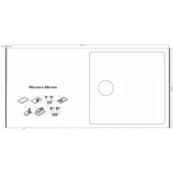 Reginox Harlem10 Kitchen Sink Single Bowl White Granite Inset Reversible Waste -Faucet Shop 8940480 4