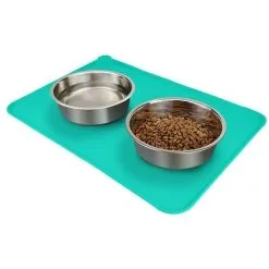 TUMALAGIA Silicone Bowl, Non-Slip Dog Bowl, Large Dog Mat, Waterproof, 48 30 Cm, Gray 7 TUMALAGIA Silicone Bowl, Non-Slip Dog Bowl, Large Dog Mat, Waterproof, 48 30 Cm, Gray -Faucet Shop 90104879 3