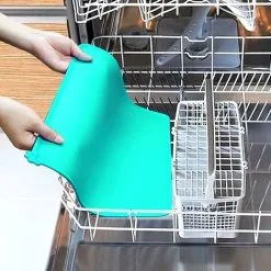 TUMALAGIA Silicone Bowl, Non-Slip Dog Bowl, Large Dog Mat, Waterproof, 48 30 Cm, Gray 8 TUMALAGIA Silicone Bowl, Non-Slip Dog Bowl, Large Dog Mat, Waterproof, 48 30 Cm, Gray -Faucet Shop 90104879 4