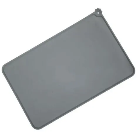 TUMALAGIA Silicone Bowl, Non-Slip Dog Bowl, Large Dog Mat, Waterproof, 48 30 Cm, Gray 5 TUMALAGIA Silicone Bowl, Non-Slip Dog Bowl, Large Dog Mat, Waterproof, 48 30 Cm, Gray - Image 5