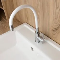 Siko Shape Memory Kitchen Mixer, White Silicone Curve (SIKOBSLPRO290b) -Faucet Shop 90872298 4