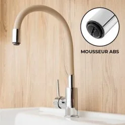 Siko Shape Memory Kitchen Mixer, Beige Silicone Curve (SIKOBSLPRO290BE) 7 Siko Shape Memory Kitchen Mixer, Beige Silicone Curve (SIKOBSLPRO290BE) -Faucet Shop 90872301 3