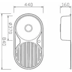 Sauber Round Inset Stainless Steel Sink - Single Bowl 6 Sauber Round Inset Stainless Steel Sink - Single Bowl -Faucet Shop 9184377 3