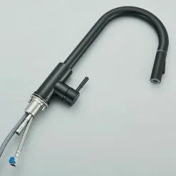 Suguword Black Kitchen Faucet Pull Out Shower Faucet Kitchen Sink 360 Swivel Faucet -Faucet Shop 92848929 4