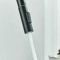Suguword Black Kitchen Faucet Pull Out Shower Faucet Kitchen Sink 360 Swivel Faucet -Faucet Shop 92848929 5