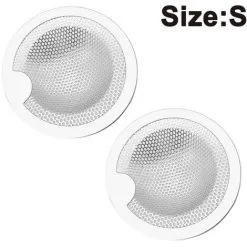 FUHUIDATRADING Pieces Kitchen Sink Strainer, Anti-Clog Stainless Steel Kithen Sink Drain Strainer Basket