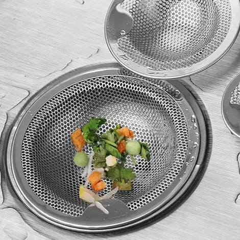 FUHUIDATRADING Pieces Kitchen Sink Strainer, Anti-Clog Stainless Steel Kithen Sink Drain Strainer Basket 3 FUHUIDATRADING Pieces Kitchen Sink Strainer, Anti-Clog Stainless Steel Kithen Sink Drain Strainer Basket - Image 3