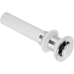 PRÉNFLE Basin Drain Sink Drain Stopper Electroplating Popup Drainer NonOverflow Bathroom Hardware(Electroplating Popup Without Hole )