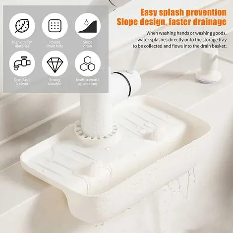 XINUY TPE Kitchen Sink Faucet Non-Slip Storage Holder - Non-Drip Faucet Handle - Drain Basket For Kitchen And Bathroom 3 XINUY TPE Kitchen Sink Faucet Non-Slip Storage Holder - Non-Drip Faucet Handle - Drain Basket For Kitchen And Bathroom - Image 3