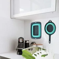 HEGUYEY Foldable Dish Drying Rack With Portable Kitchen Accessories Multi-Function Plastic Dish Rack Camping Accessories Collapsible Dish Rack 9 HEGUYEY Foldable Dish Drying Rack With Portable Kitchen Accessories Multi-Function Plastic Dish Rack Camping Accessories Collapsible Dish Rack -Faucet Shop 94387332 5