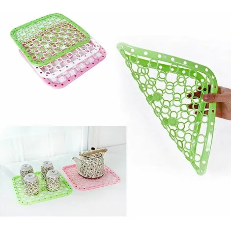 TUMALAGIA Plastic Sink Bottom Sink Protector Kitchen Sink Mat Wash Basin Accessories Non-Slip Sink Mat Dishwashing Mat Sink Bottom Mat For Sink And Sink With Drainage Holes 3 Pcs 2 TUMALAGIA Plastic Sink Bottom Sink Protector Kitchen Sink Mat Wash Basin Accessories Non-Slip Sink Mat Dishwashing Mat Sink Bottom Mat For Sink And Sink With Drainage Holes 3 Pcs - Image 2