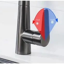 BOED Kitchen Faucet - Single Handle Kitchen Faucet With Pull-out Spray 360° Rotatable, 2 Spray Modes Sink Faucet Plating -Faucet Shop 95412257 4