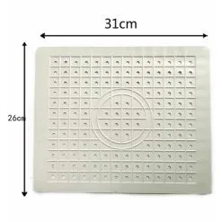 TUMALAGIA Parts Kitchen Sink Mat With Holes Glass Dish Protector Anti-Slip Rubber Drain Pad -Faucet Shop 96003134 4