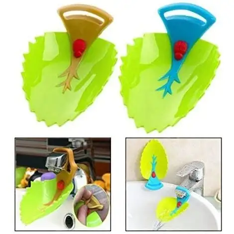 MEZHENG Cartoon Faucet Extender Sink Handle Extension, Cartoon Leaf Style, Fun And Interesting For Hand Washing, 2pcs 5 MEZHENG Cartoon Faucet Extender Sink Handle Extension, Cartoon Leaf Style, Fun And Interesting For Hand Washing, 2pcs - Image 5
