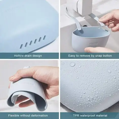 MEZHENG Kitchen Sink Sponge Holder, Sponge Holder Kitchen Sink Organizer Sponge Holder Sink Basket Kitchen Sink Organizer For Kitchen Utensils Holder 3 MEZHENG Kitchen Sink Sponge Holder, Sponge Holder Kitchen Sink Organizer Sponge Holder Sink Basket Kitchen Sink Organizer For Kitchen Utensils Holder - Image 3