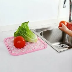 GTA 3 Pieces Ideal Sink Pad Plastic Sink Protective Pad Hanging Sink Bottom Sink Fruit And Vegetable Drainage Pad White Green Pink 2626cm 8 GTA 3 Pieces Ideal Sink Pad Plastic Sink Protective Pad Hanging Sink Bottom Sink Fruit And Vegetable Drainage Pad White Green Pink 2626cm -Faucet Shop 97691008 4