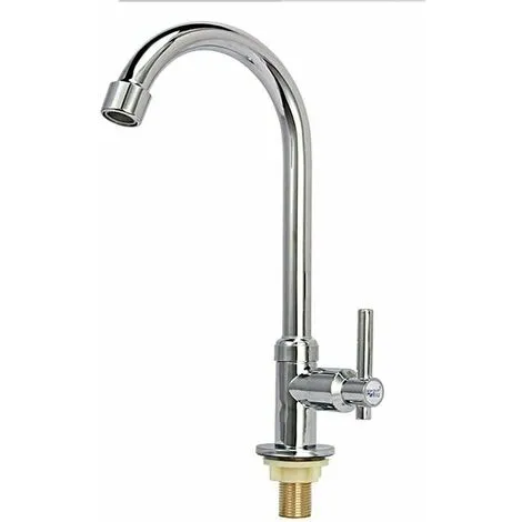 GTA Kitchen Faucet, Cold Water Sink Faucet Stainless Steel Single Hole Bar Faucet Suitable For Outdoor Vegetable Garden 1 GTA Kitchen Faucet, Cold Water Sink Faucet Stainless Steel Single Hole Bar Faucet Suitable For Outdoor Vegetable Garden