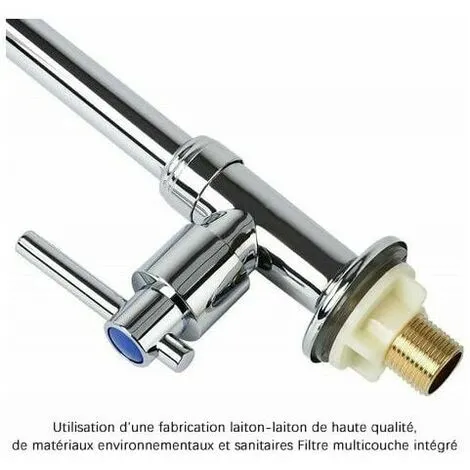 GTA Kitchen Faucet, Cold Water Sink Faucet Stainless Steel Single Hole Bar Faucet Suitable For Outdoor Vegetable Garden 3 GTA Kitchen Faucet, Cold Water Sink Faucet Stainless Steel Single Hole Bar Faucet Suitable For Outdoor Vegetable Garden - Image 3