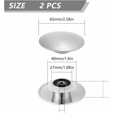 MIRLEY-UK Brass Drain Plug,Bathroom Sink Drain Plug,Bath Vanity Sink Replacement Bolts 2 MIRLEY-UK Brass Drain Plug,Bathroom Sink Drain Plug,Bath Vanity Sink Replacement Bolts - Image 2