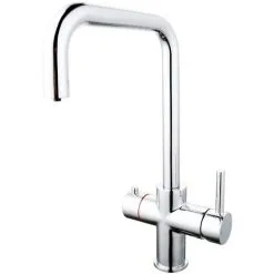 BUYAPARCEL 3 In 1 Instant Boiling Hot Water Kitchen Tap Only Angular Cool Touch + Fittings