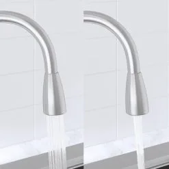 Sauber Baden Pull Out Kitchen Mixer Tap - Brushed -Faucet Shop 9976329 4